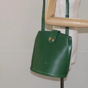 LOUIS VUITTON Epi Cluny Shoulder Bag Green